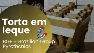 Como fabricar uma torta de fogos em leque