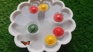 DIY Flower Decoration Marble Bowl Urli Arrangement with Floating Duck , Floating Candle and Flowers