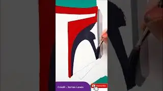 I tried something a little different    Let me know what you think! mandalorian artist illustration