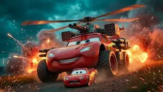 Helicopter McQueen's EPIC Battle Against Black cats 2025 Revealed 🚁⚡ | Cars Toons Animation