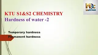 Hardness of Water -2 #temporaryhardness #permanenthardness #totalhar #KTU #S1chemistry #S2chemistry