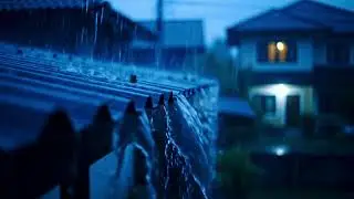 Rainfall in Silent Midnight ASMR: Cozy Nighttime Atmosphere for and Dreams Slowly Meet 034