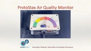 ProtoStax Air Quality Monitor - w/ Raspberry Pi, ProtoStax Enclosure, micro-servo, RGB LED & Python