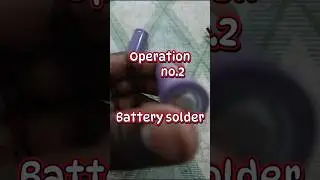 &ldquo;Lithium battery soldering &ndash; correct method matters 🔋Safety first in electronics work ⚡&rdquo;#Lithium#