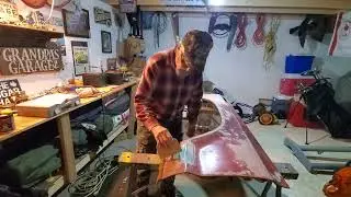 Fender work continues.#1978fordf100custom #bodyfiller
