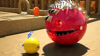 Pacman with Rolling Robot Faces Gravity Chaos in the Abandoned Moon Complex
