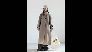 CHIC VEN Korean Women Woolen Coat Single Breasted Loose Stand Coll