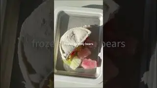 Gummy bear fried dry yogurt 🍦🐻🍬🍭