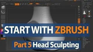 How to Start with ZBrush - Character Head Sculpting - Part 5