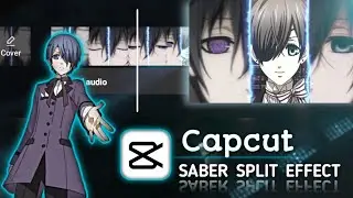 AMV TUTORIAL SABER SPLIT EFFECT || ON CAPCUT