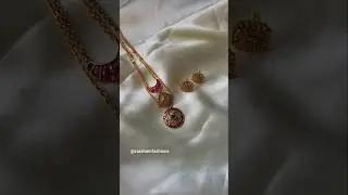 Two layer kemp pendant chain in premium quality. For booking contact 7358332167,9380190636.