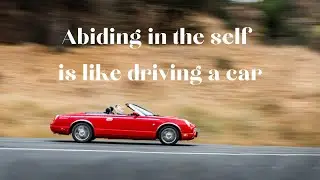 Abiding in the self is like driving a car #nonduality #conciousness #awareness #isness #advaita