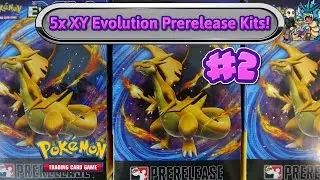 Opening 5 more XY Evolutions Prerelease kits! Pokemon TCG unboxing