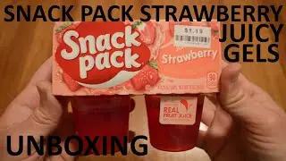 Unboxing Snack Pack Strawberry Juicy Gels 4-Pack