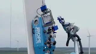 BR-8 robot in action, applying Teknoblade 9000 Leading-Edge Protection