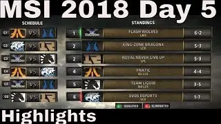 MSI 2018 Highlights Day 5 ALL GAMES + TIE-BREAKERS | Mid Season Invitational 2018