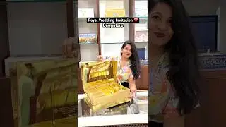 Wedding Card | Royal invitations ❤️ #shorts #bengaluru #ytshorts #kingofcards #weddingcards #viral