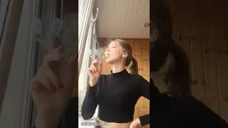 Smoking Fetish Girl is smoking cigarette 51