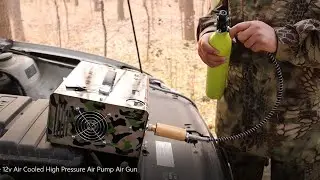 Portable 12v Air Cooled High Pressure pcp 300bar Air Pump for Air Gun