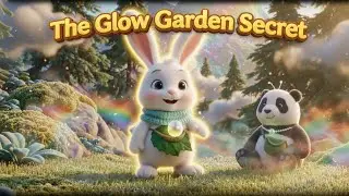The Glow Garden Secret! Bunny & Bear Follow the Butterfly ✨|  Cute 3D Animation