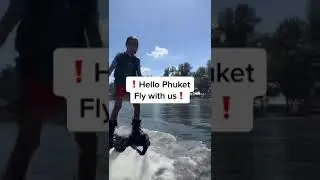 Fly with us #phuket #flyboard #Ironman #funny  #thailand #extreme #viral #waterpark #girl