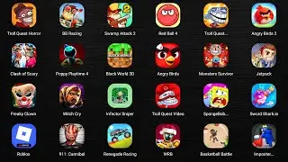Roblox,Grumpy Gran,Slendrina The Cellar,Find the Alien 2,Poppy Playtime 5,Brain Puzzle 2,Squid Game
