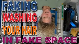 Washing your hair in fake space - Flat Earth