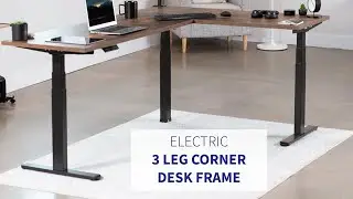 DESK-V130EB Electric Multi Motor Corner Desk Frame with Memory Controller by VIVO