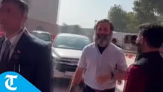 Rahul Gandhi attends Budget 2023, supporters welcome him with slogan &lsquo;Bharat jodo&rsquo;
