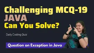 #19 🚀 Java Exception Handling MCQ  Can You Answer This 🤔 | IntelliSkills