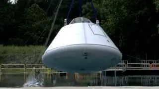 Orion model vertical splash test