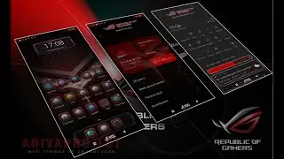 DARK ROG V12 || THEME FOR MIUI - DARK MODE ONLY