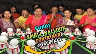 World First Small Mini Balloon Spin Container Funny Challenge With Family