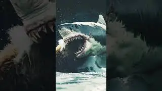 Shark vs Grizzly 🐻🦈                     #bear #shark #akula #sea #nature #art #sharkshorts