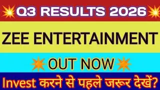 Zee Entertainment Q3 Results 2026 🔴 ZEEL Results Today 🔴 ZEEL Share News Today 🔴 ZEEL Share News