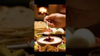 🔥 Authentic Indian Tandoori Breakfast 🇮🇳 | Paratha, Yogurt & Chutney Delight | Smart Foods