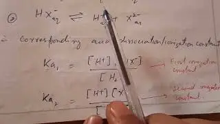 Acid dissociation constant of polyprotic/polybasic acids| ionization constant| Overall Ka