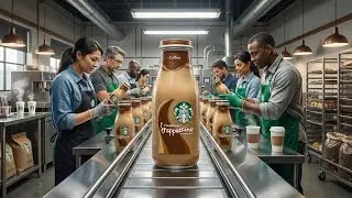 Inside Starbucks Factory : The Journey of Coffee From Bean to Cup & Bottle