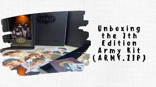 POV: You're unboxing BTS' Army Kit (7th Edition) with coffee shop music
