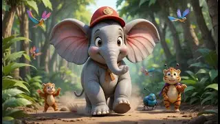 Elephant Big With Stompy Feet | Big Elephant Stomps | Stomp, Trumpet, Splash