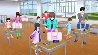 RAZIA HP DI SEKOLAHAN ANGEL || VLOG KING HAPPY FAMILY || Drama Sakura School Simulator