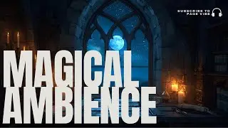 Magical Wizard's Tower Ambience | Starry Night & Candlelight