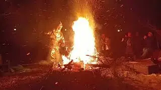 added bonus shaky-cam from when our intrepid videographer had to dust some embers off of their coat.