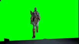 Kratos Walking - Green Screen (SFM)