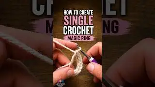 How to Create Single Crochet Magic Ring 🧶 #shorts #magicring #crochet