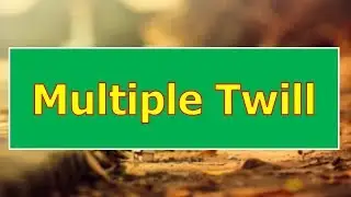 Multiple Twill Design । Fabric Structure and Design  । Textile Engineering ।