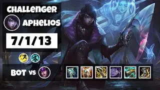 Aphelios Gameplay Challenger Replay S11 - 11.18 Bot Lane (7/1/13) - KOREAN