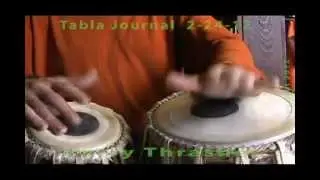 Larry Thrasher - Tabla Solo - Tabla Journal - Lucknow Kaida Rela - 2-24-12