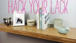 Ikea Hack - Lack Shelf DIY with Contact Paper
