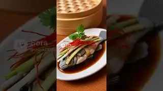 Steamed Grouper Perfection! 🐟 Watch The Hot Oil Sizzle! #asmr #food #diy #cooking #animation